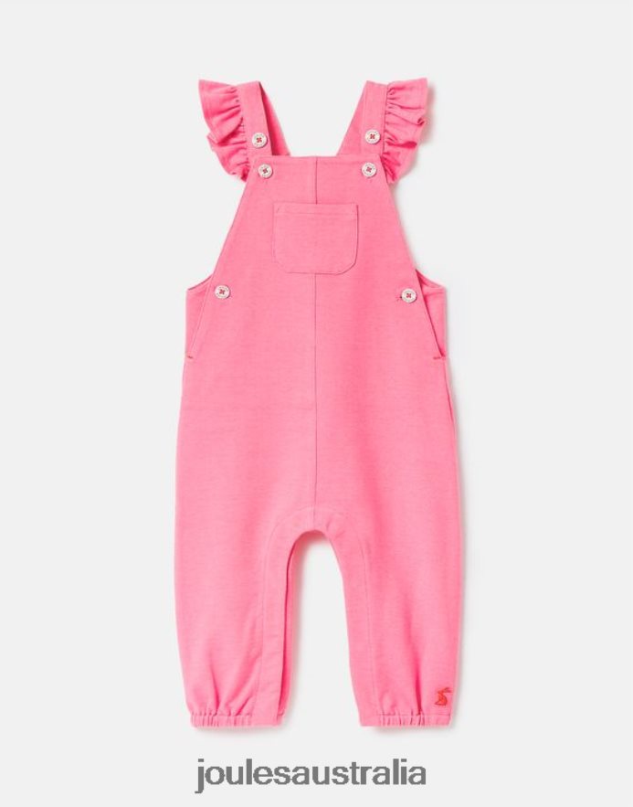 Joules Apparel Babies Maybridge Dungarees 0-3 Years NVVNL404 AURORA PINK