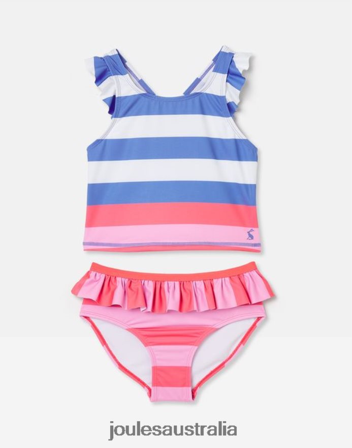 Joules Apparel Girls Laurielle Tankini 2-12 Years NVVNL296 MULTI STRIPE