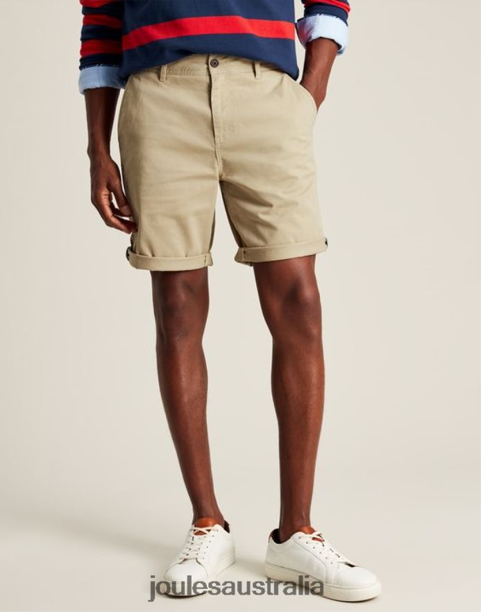 Joules Apparel Men Chino Shorts NVVNL246 BROWN