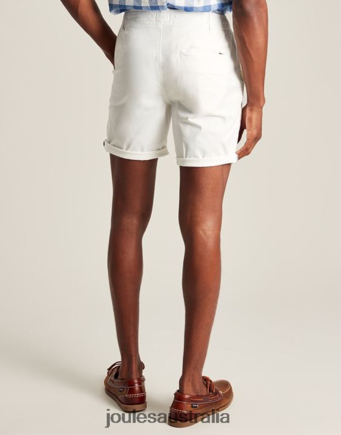 Joules Apparel Men Dockside Woven Shorts NVVNL232 WHITE