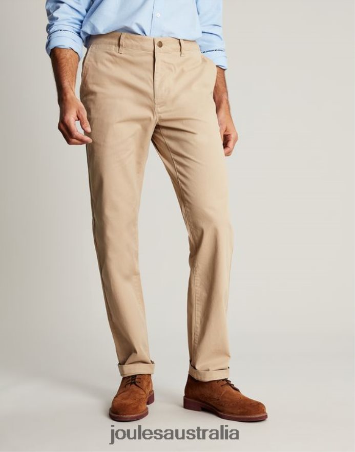 Joules Apparel Men Slim Fit Chinos NVVNL162 BROWN