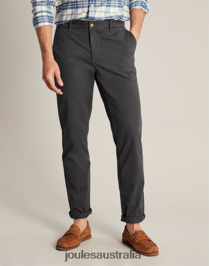 Joules Apparel Men Slim Fit Chinos NVVNL236 DARK GREY