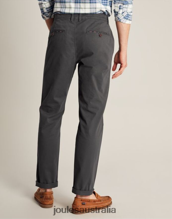 Joules Apparel Men Slim Fit Chinos NVVNL236 DARK GREY