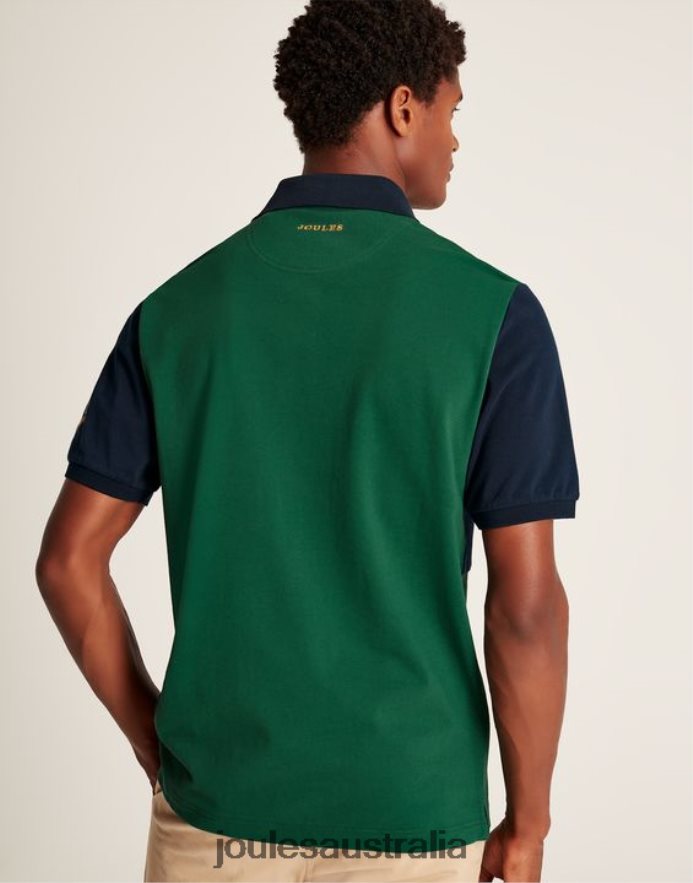 Joules Apparel Men Embellished Polo Shirt NVVNL221 GREEN