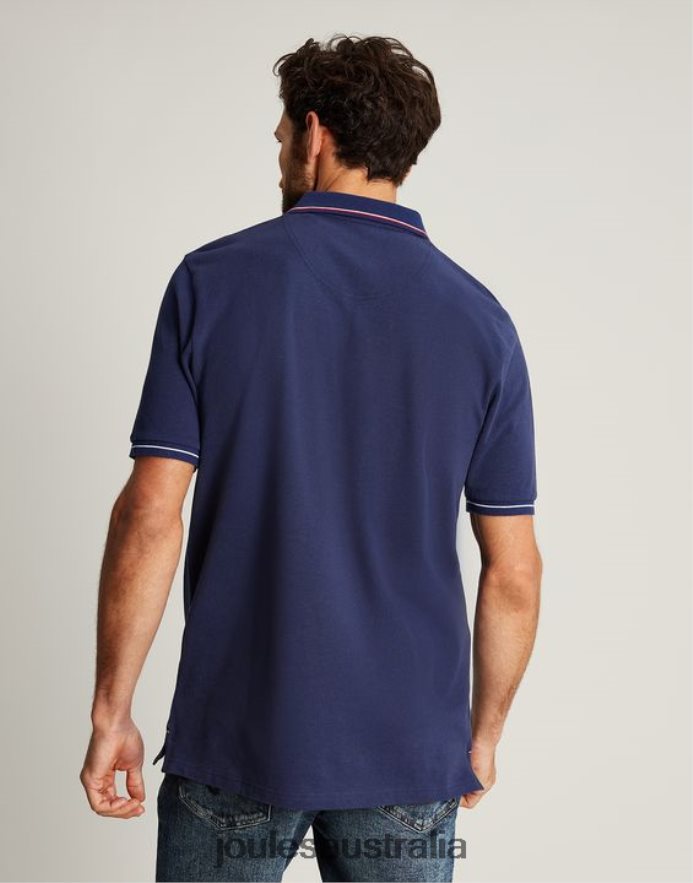 Joules Apparel Men Polo Shirt NVVNL237 DEEP BLUE