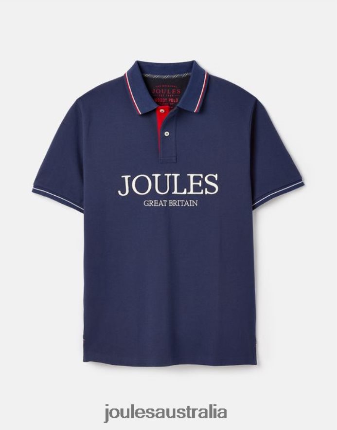 Joules Apparel Men Polo Shirt NVVNL237 DEEP BLUE