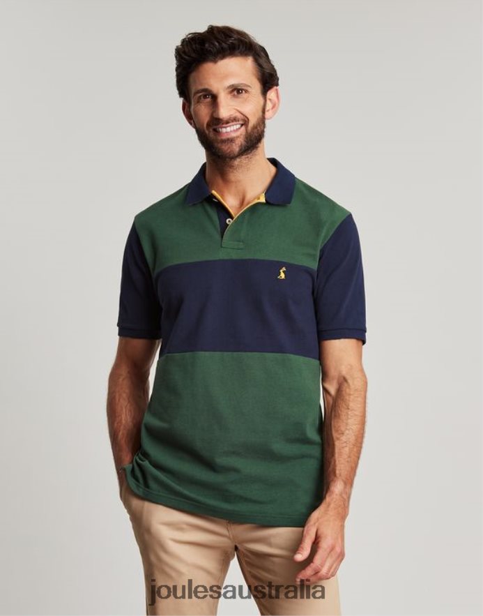 Joules Apparel Men Woody Polo Shirt NVVNL173 DARK GREEN