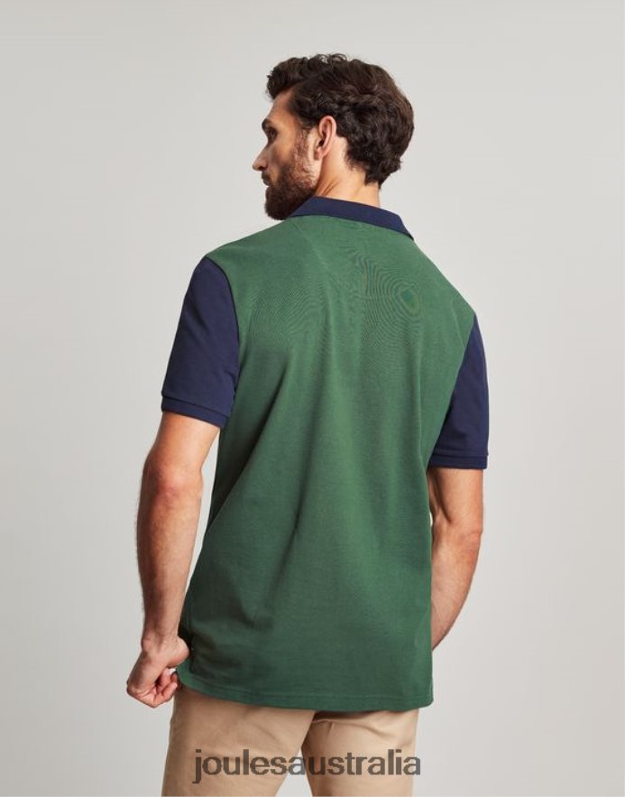 Joules Apparel Men Woody Polo Shirt NVVNL173 DARK GREEN