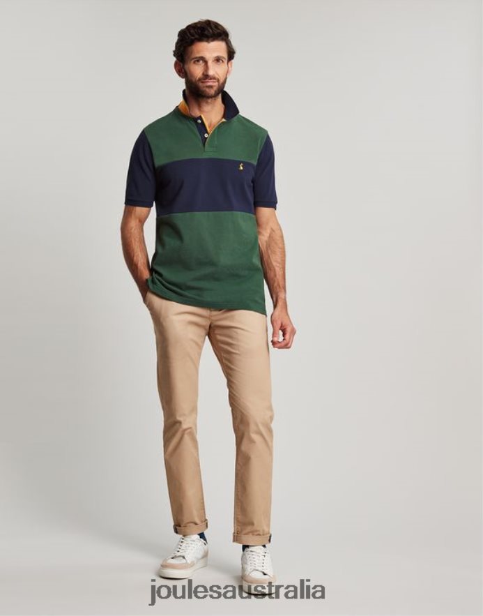 Joules Apparel Men Woody Polo Shirt NVVNL173 DARK GREEN