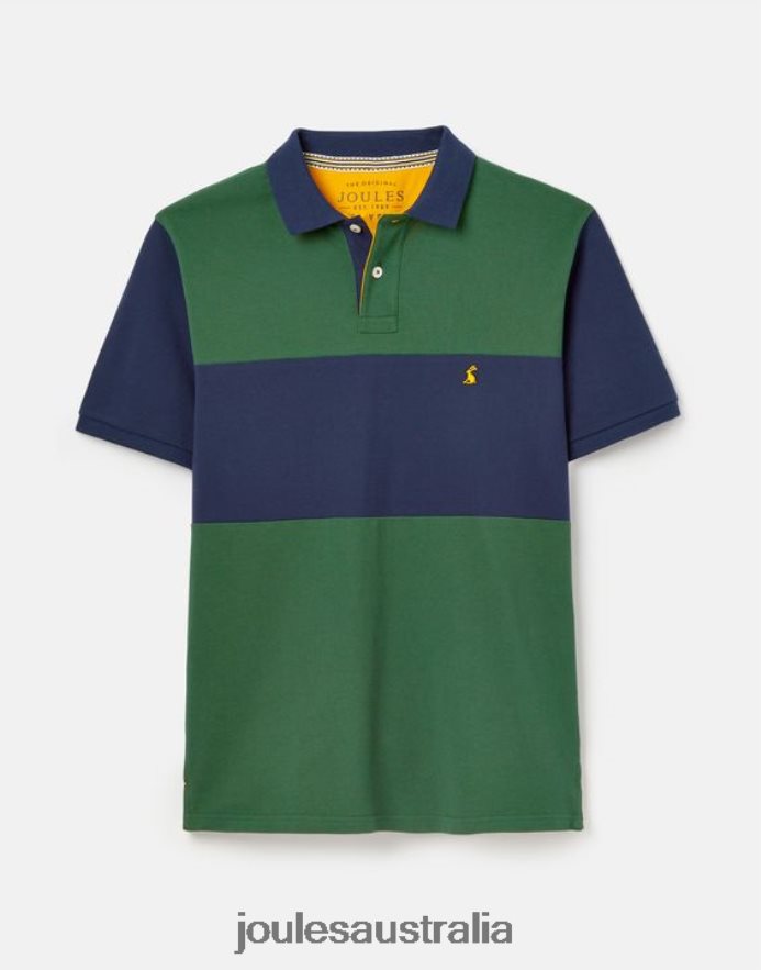 Joules Apparel Men Woody Polo Shirt NVVNL173 DARK GREEN