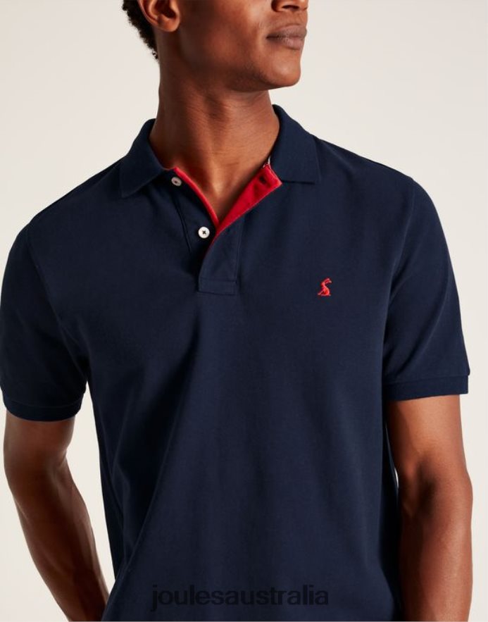 Joules Apparel Men Woody Polo Shirt NVVNL181 FRENCH NAVY