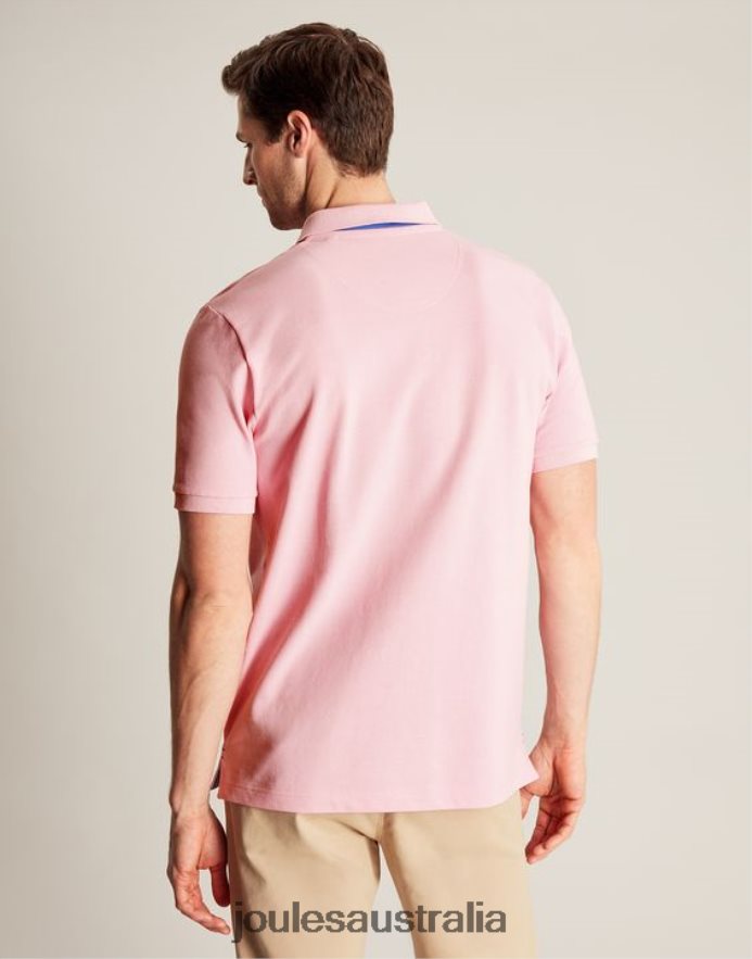 Joules Apparel Men Woody Polo Shirt NVVNL183 LIGHT PINK