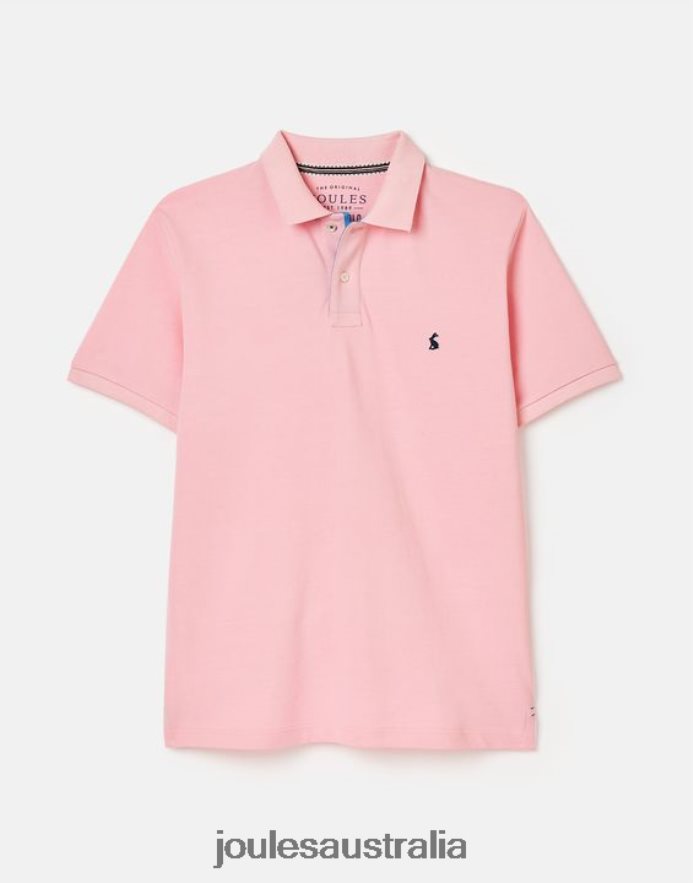 Joules Apparel Men Woody Polo Shirt NVVNL183 LIGHT PINK