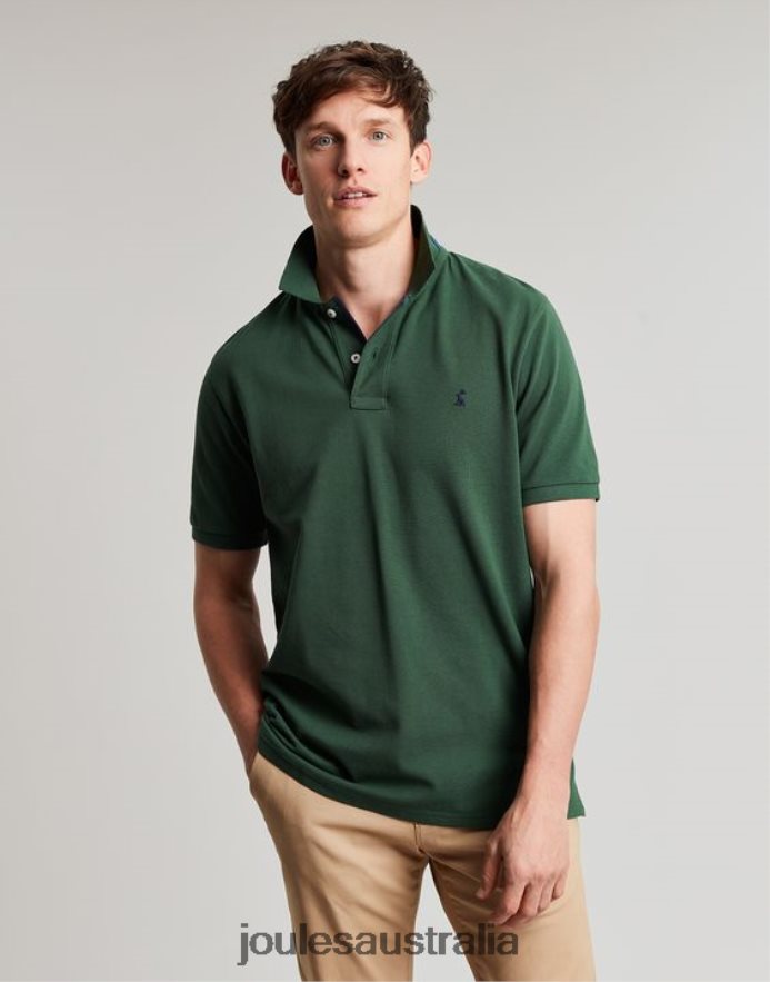 Joules Apparel Men Woody Polo Shirt NVVNL192 DARK GREEN