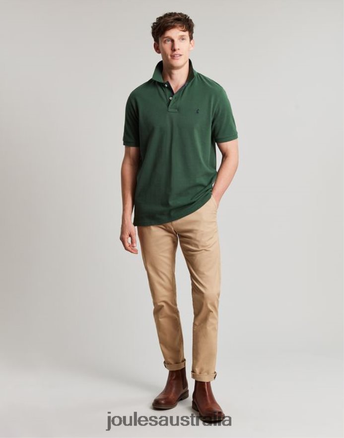 Joules Apparel Men Woody Polo Shirt NVVNL192 DARK GREEN