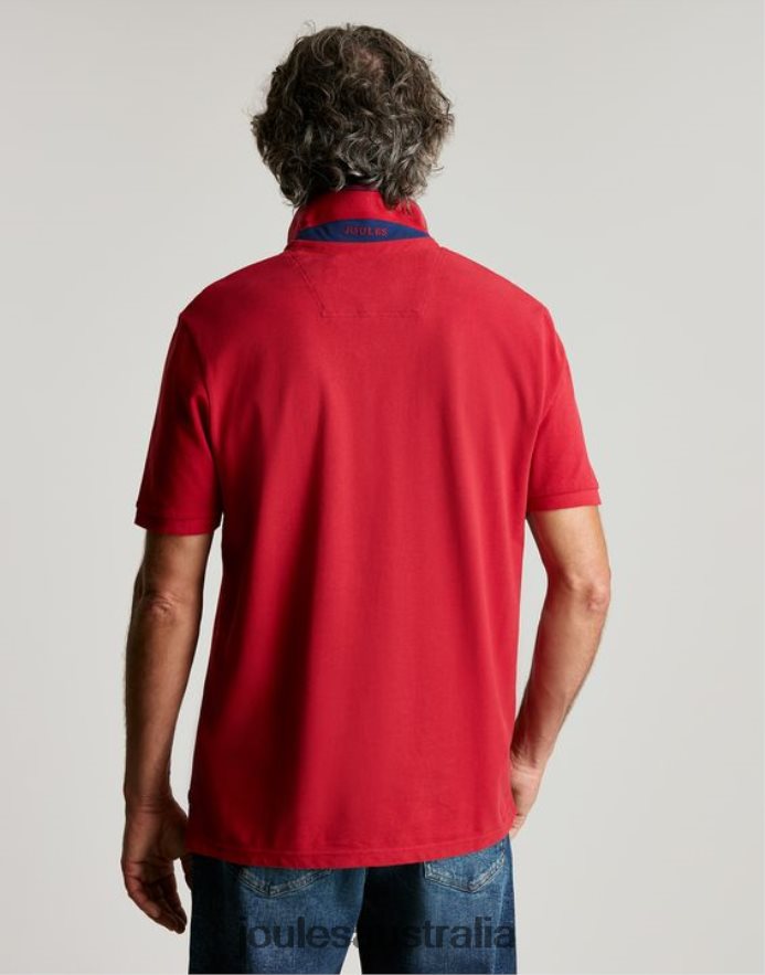 Joules Apparel Men Woody Polo Shirt NVVNL193 CHILLI RED