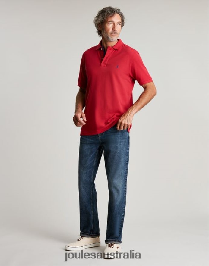 Joules Apparel Men Woody Polo Shirt NVVNL193 CHILLI RED