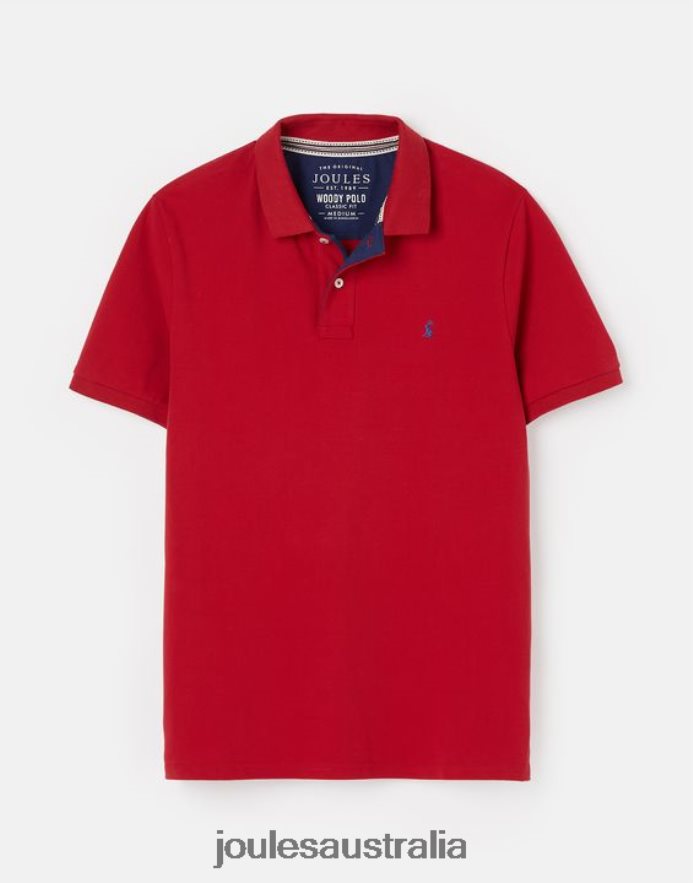 Joules Apparel Men Woody Polo Shirt NVVNL193 CHILLI RED