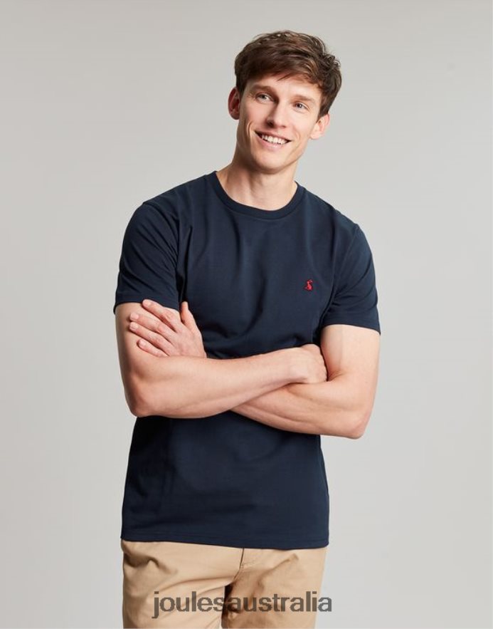 Joules Apparel Men Denton Jersey T-Shirt NVVNL200 NAVY