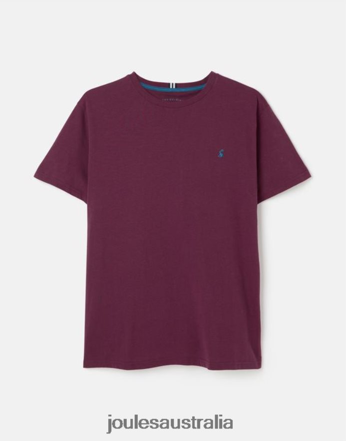 Joules Apparel Men Denton Jersey-T-Shirt NVVNL251 BURGUNDY