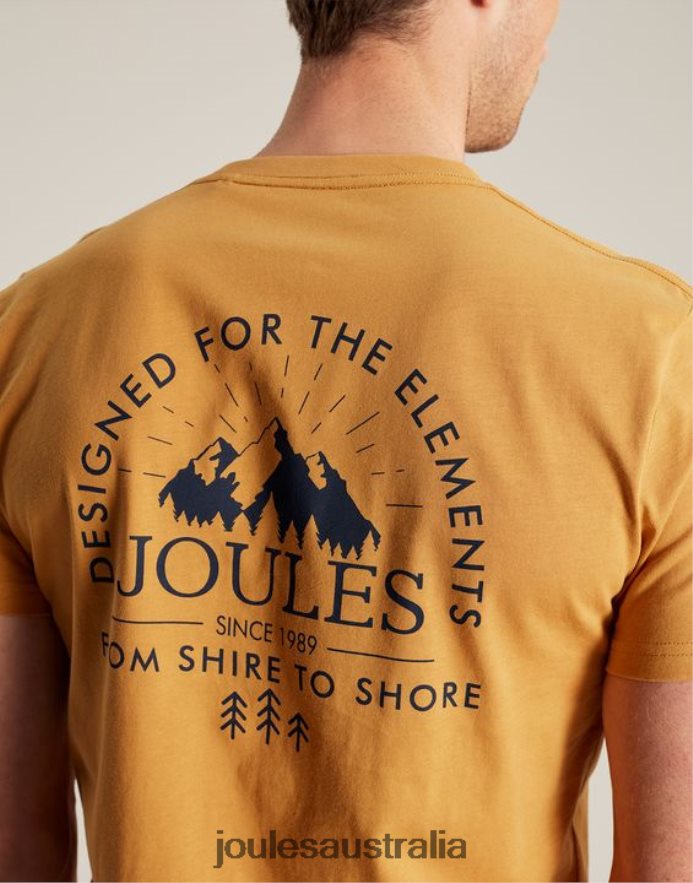 Joules Apparel Men Flynn T-Shirt NVVNL177 YELLOW MARL