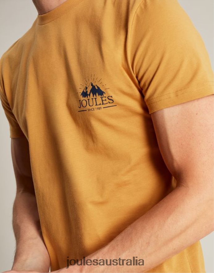 Joules Apparel Men Flynn T-Shirt NVVNL177 YELLOW MARL