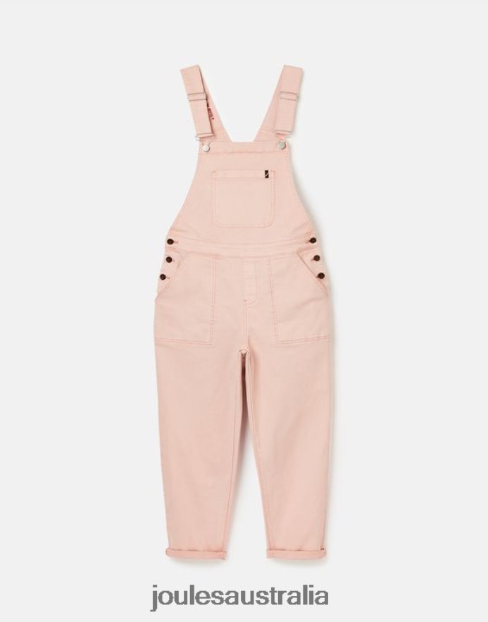 Joules Apparel Women Rampling Denim Dungaree NVVNL109 PINK