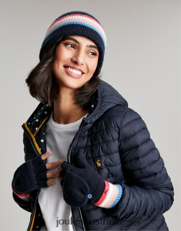 Joules Accessories Women Vera Knitted Hat NVVNL161 FRENCH NAVY