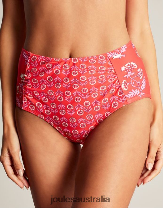 Joules Apparel Women Jasmine Bikini Bottoms NVVNL105 DITSY PINK