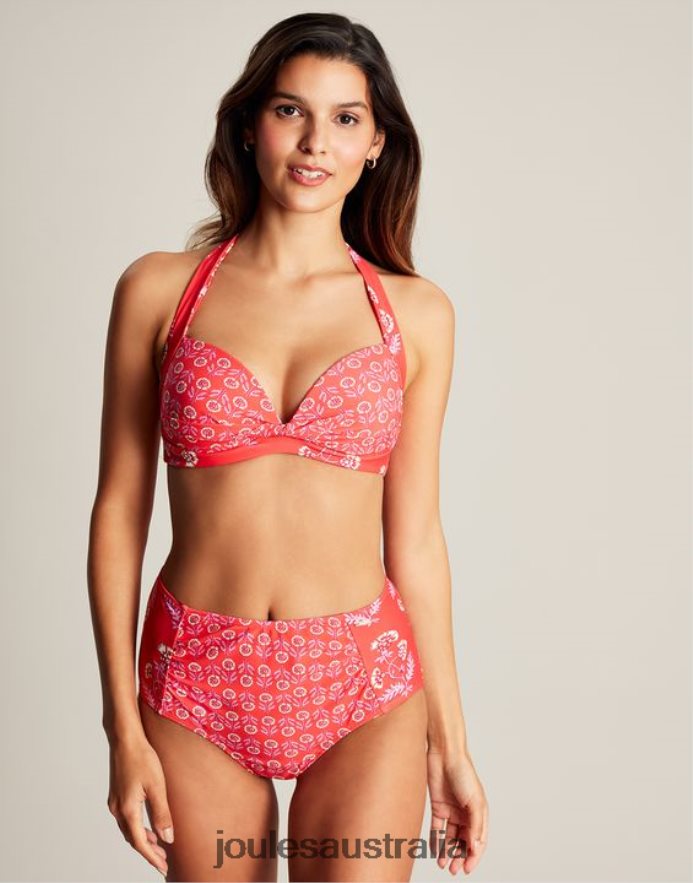 Joules Apparel Women Jasmine Bikini Bottoms NVVNL105 DITSY PINK