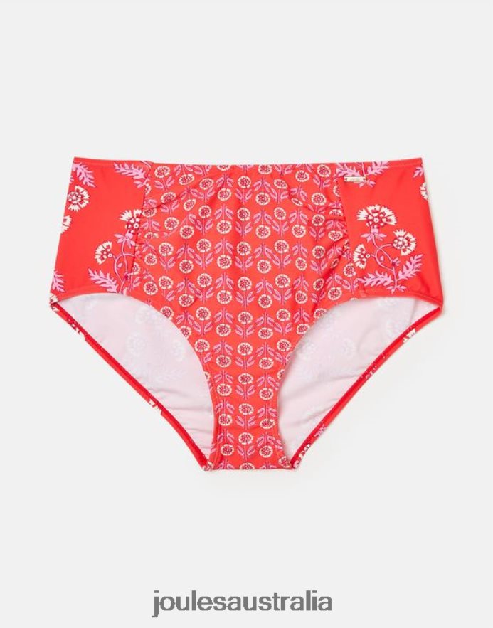 Joules Apparel Women Jasmine Bikini Bottoms NVVNL105 DITSY PINK