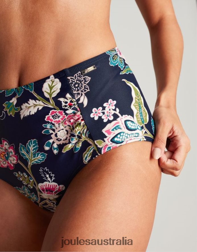 Joules Apparel Women Jasmine Bikini Bottoms NVVNL137 NAVY FLORAL