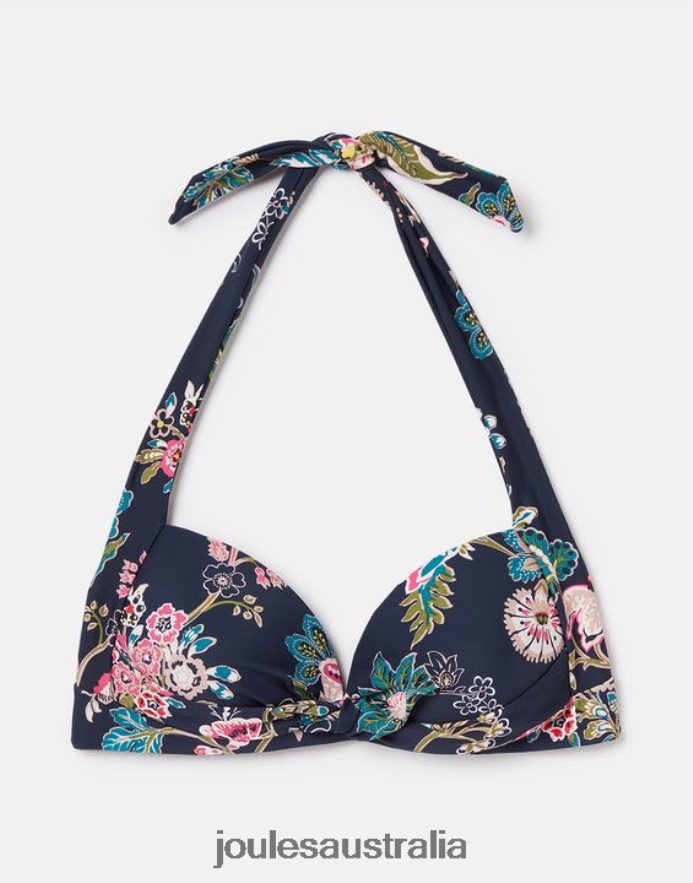 Joules Apparel Women Jasmine Bikini Top NVVNL132 NAVY FLORAL