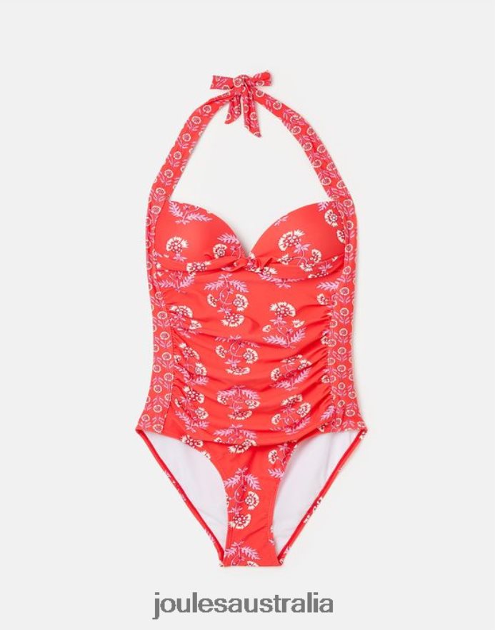 Joules Apparel Women Jasmine Swimsuit NVVNL37 FLORAL PINK