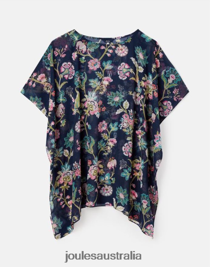 Joules Apparel Women Rosanna Cover Up NVVNL133 NAVY FLORAL