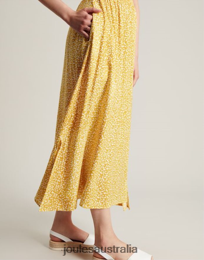 Joules Apparel Women Rochelle Dress NVVNL43 YELLOW SPOT