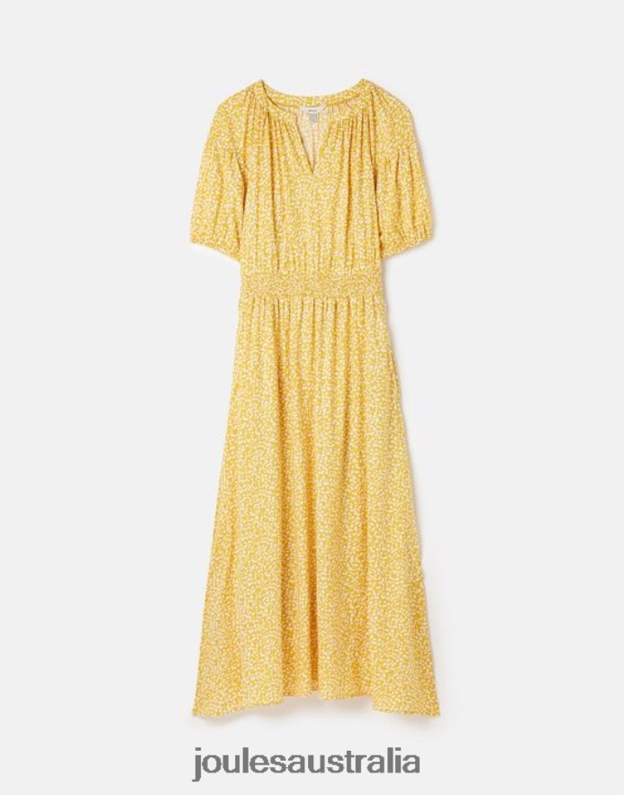 Joules Apparel Women Rochelle Dress NVVNL43 YELLOW SPOT