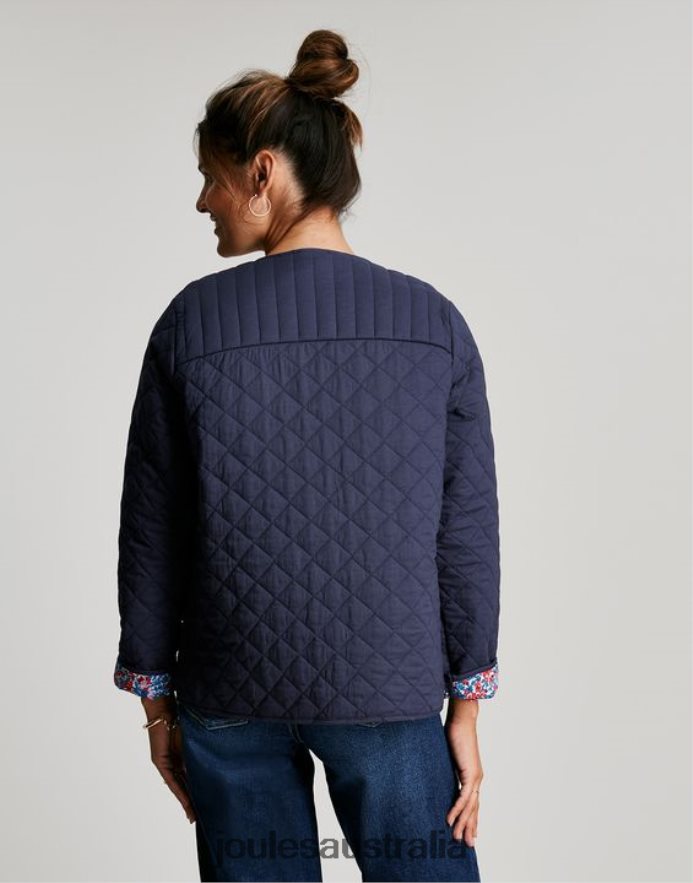 Joules Apparel Women Aisling Quilted Jacket NVVNL136 INDIGO