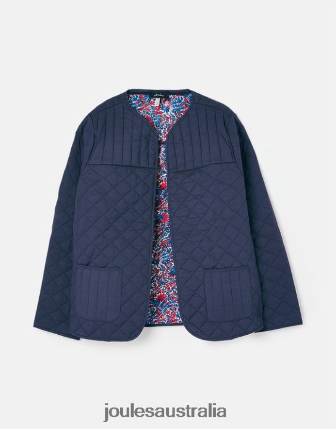 Joules Apparel Women Aisling Quilted Jacket NVVNL136 INDIGO