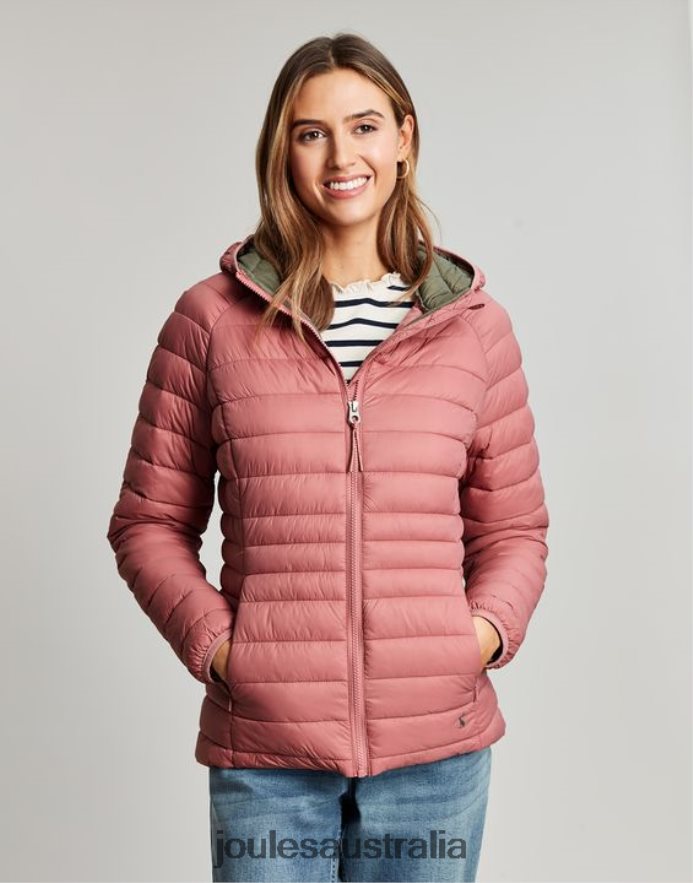 Joules Apparel Women Bowland Packable Padded Coat NVVNL44 ROSE