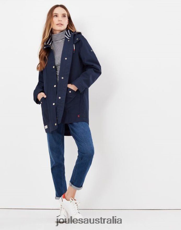 Joules Apparel Women Coast Waterproof Jacket NVVNL134 FRENCH NAVY