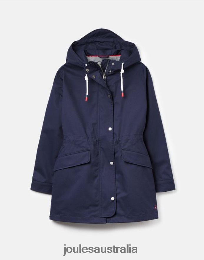 Joules Apparel Women Padstow Raincoat NVVNL8 FRENCH NAVY