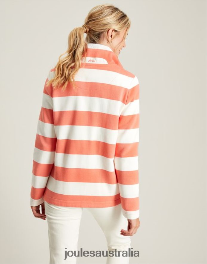 Joules Apparel Women Serena Sweatshirt NVVNL25 PINK STRIPE