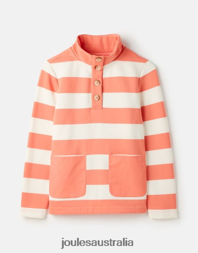 Joules Apparel Women Serena Sweatshirt NVVNL25 PINK STRIPE